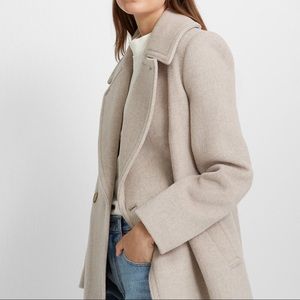 Club Monaco Wool Coat Daylina - XS Notch lapel - Almond